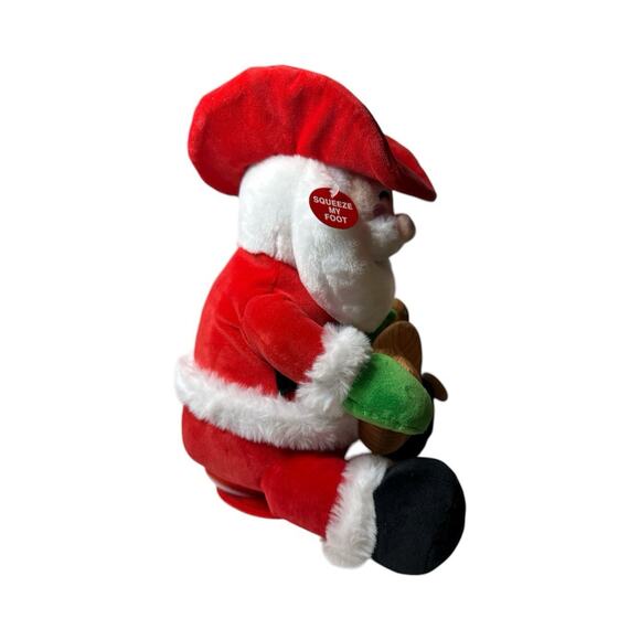 NWT Singing Cuddle Barn Cowboy Kringle Animated Plush Santa Claus Christmas - Picture 5 of 7